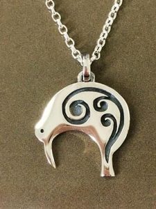 Silver Pendants: Kiwi Pendant - Andrea Spicer
