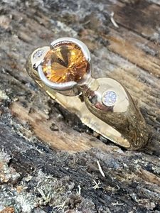 Citrine and Diamond Dress Ring - Andrea Spicer