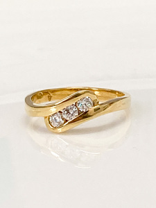 Diamond Rings: Diamond Crossover Ring - Andrea Spicer