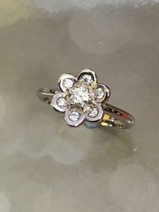 Diamond Petal Ring - Andrea Spicer