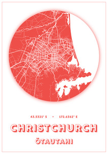 Products: Christchurch Map Dot