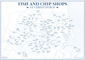 Products: Fish and Chip Shops of Christchurch Poster