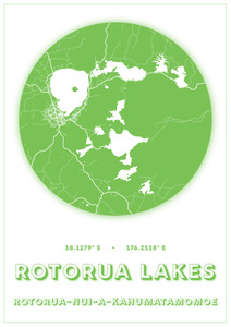 Products: Rotorua Map Dot