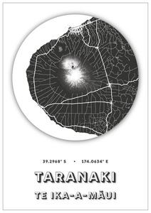 Products: Taranaki Map Dot