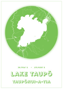 Products: Taupo Map Dot