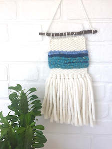 Mini Wall Hangings: Mini Wall Hanging - Turquoise/Blue