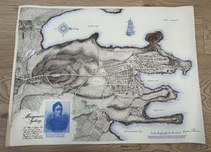 Maps Curiosities: an unusual and stunning hand drawn map illustrating MacQuarie's Sydney circa 1810