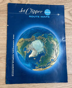 Collectibles: Airline Ephemera...scarce copy of the PAN AM Jet Clipper Route Maps, 1970