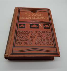Books Magazines: A 1900 edition of The Concise English Dictionary