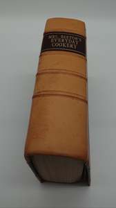 Books Magazines: Mrs. Beaton's Everyday Cookery, New Edition, 1940's, rebound in leather