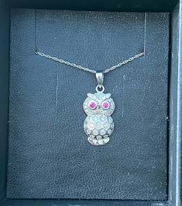 Products: Sterling Silver 925 Owl Necklace