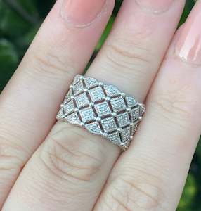 Products: Sterling Silver 925 Diamond Ring