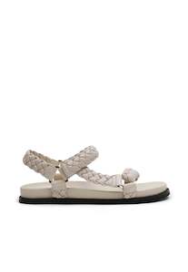 Sandals: Elke Braided Sandal - Oyster