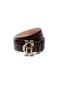 Belts: HC Classic Belt - Merlot Croc