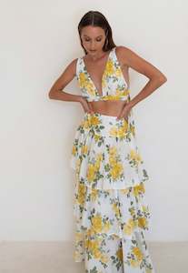 Cabo Crop - Yellow Liberty Floral