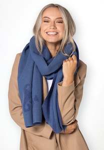 The Chesterman Wool Scarf - Blue