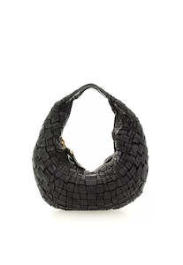 Campomaggi: Woven Shoulder Bag - Black