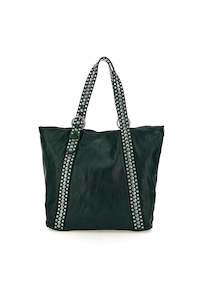 Campomaggi: Studded Shopping Bag - Black