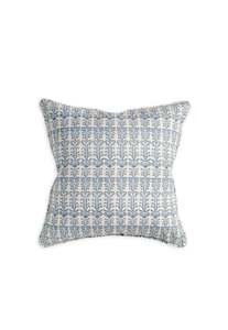 Cushions Linen: Santorini Azure Linen Cushion 50x50cm