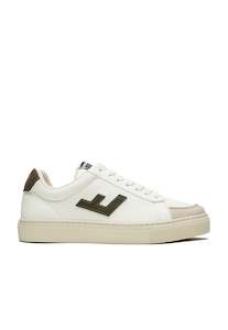 Flamingos Life: Classic 70s Sneakers - White Khaki Ecru