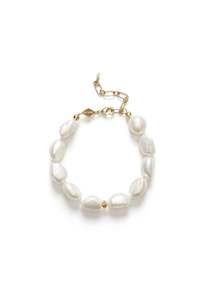 Big Stellar Pearly Bracelet - Gold