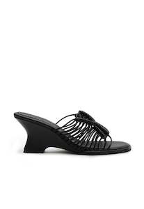 Macrame Wedge - Black
