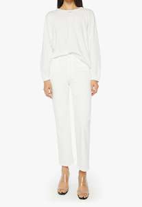 The Long Sleeve Rowdy - Bright White