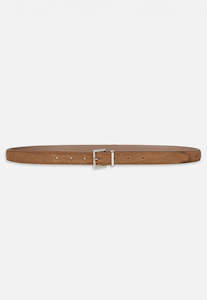 The Suede Square Buckle Belt - Date