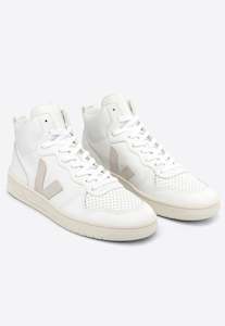 V-15 Leather - Extra White/Natural