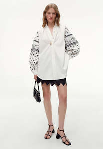 Franka Embroidered Shirt - White