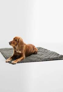 Dog Quilt and Fleece Blanket - Olive