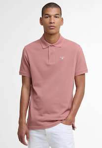Tartan Pique Polo Shirt - Earth Pink