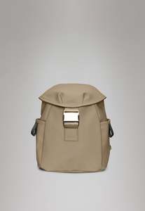 Bags: Valera Mini Bucket Backpack - Beige