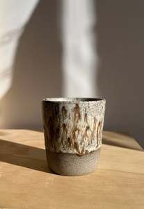 Saturday Ceramics: Small Tumbler - Rusted Cream