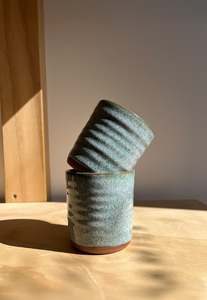 Saturday Ceramics: Ripple Tumbler - Lichen