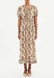 Ulla Johnson: Rosamunde Puff Sleeve Dress - Cameo