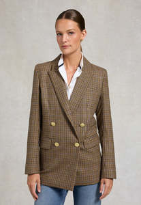 Blazers Coats: Belgravia Blazer - Abbot Check Tweed