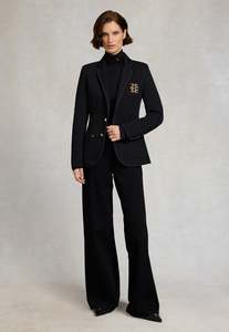 Blazers Coats: Henley Blazer - Black