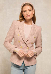 Blazers Coats: Knightsbridge Blazer - Dusky Rose