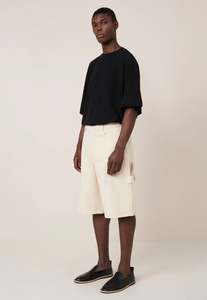 Workwear Shorts - Ecru Denim