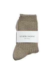 Her Socks - Lurex Ash Glitter