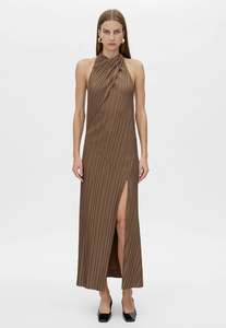 Alto Halter Dress - Bronze