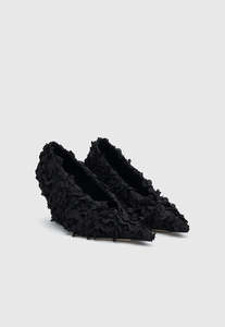 The Festive Edit: Rhys Petal Pump - Black