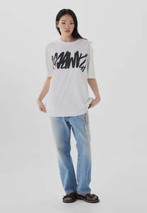 Graffiti Tee - White/Black
