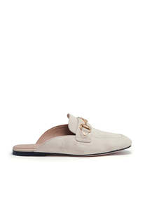 Kingston Horse Bit Loafer - Taupe Suede