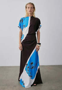 Terra Dress - Cerulean Watercolour
