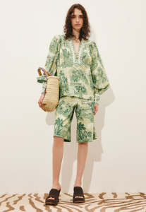 Alemais: Sara Blouse - Green