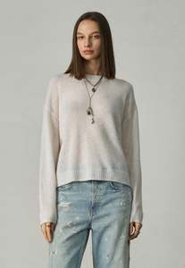 Aleger Cashmere: 294 Cashmere Featherweight Sweater - Terry