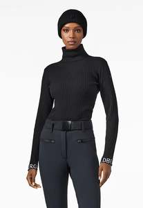 Mira Long Sleeve Knit Sweater - Black