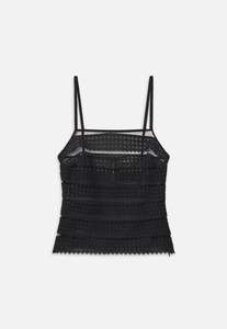 Lattice Crochet Cami - Black